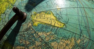 Groenlandia su mappamondo